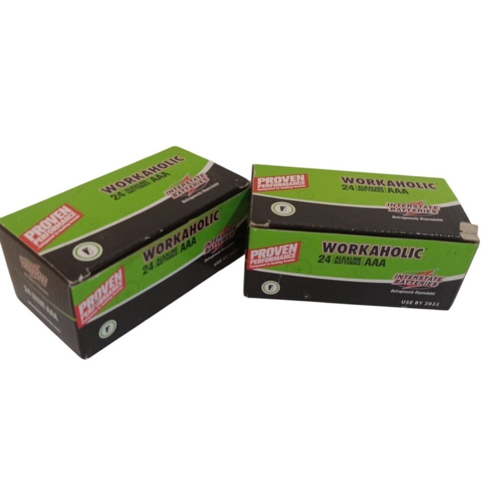 Interstate Batteries AAA Workaholic Green Alkaline 2 Packs 48 Count